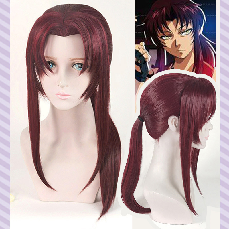 Synthetic Braided Wigs For Black Women - 黒のラグーンのかつら,ウィッグスタイルのカット,牛のカット,コスプレ,ワイン,ダークレッド,エレガントな髪,新しいコレクション