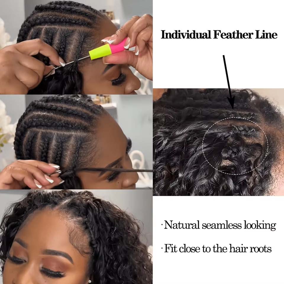 12A バーマカーリーフェザーコロシェット人毛エクステ バー - Water Wave Bulk Human Hair For Braiding のレビューと価格