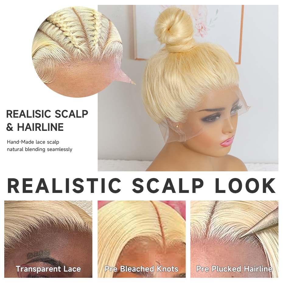 40～42インチ 360フルレースウィッグ ボーンストレート - Hd Lace Frontal Wig Human Hair Pre Plucked のレビューと価格